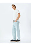 Normal Bel Pamuklu Bol Baggy Jean Pantolon