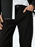 Düğme Detaylı Straight Fit Kot Pantolon - Mark Jean