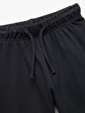Pamuklu Beli Bağcıklı Basic Şort