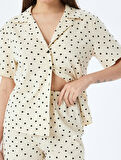 Pamuklu Kalpli Kısa Kollu Şortlu Pijama Takımı