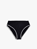 Yüksek Bel Kroşe Detaylı Bikini Altı