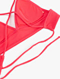 Arkası Çapraz Askılı Bağlama Detaylı Bralet Bikini Üstü