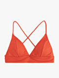 Bağlama Detaylı Arkası Çapraz Askılı Bralet Bikini Üstü