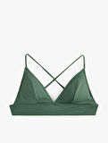 Bağlama Detaylı Arkası Çapraz Askılı Bralet Bikini Üstü