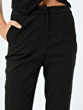 Yüksek Bel Slim Fit Cigarette Pantolon