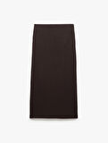 Yüksek Bel Slim Fit Midi Kalem Etek