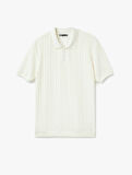 Kısa Kollu Regular Fit Pamuk Karışımlı Dokulu Polo Yaka Tişört