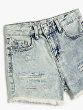 Pamuklu Basic Denim Şort