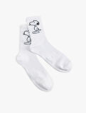 Snoopy Lisanslı Nakışlı Çorap
