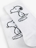 Snoopy Lisanslı Nakışlı Çorap