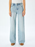 Normal Bel Loose Straight Fit Jean Pantolon