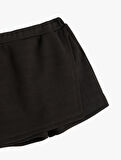 Beli Lastikli Basic Mini Şort Etek