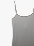 Slim Fit İnce Askılı Uzun Elbise