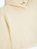 Kapşonlu Sweatshirt File Detaylı Uzun Kollu
