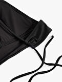 Arkası Bağlama Detaylı Bralet Bikini Üst