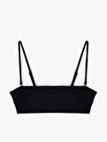 Astarlı Hafif Dolgulu Çıkarılabilir Askılı Straplez Bikini Üstü
