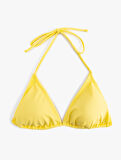 Boyundan Bağlamalı İpli Üçgen Bikini Üstü