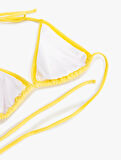Boyundan Bağlamalı İpli Üçgen Bikini Üstü