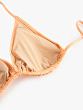 Astarlı Pedli Üçgen Bikini Üstü