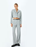 Kruvaze Crop Blazer Ceket