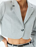 Kruvaze Crop Blazer Ceket