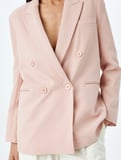 Kruvaze Oversize Blazer Ceket
