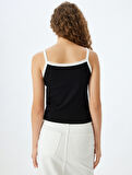 Basic Atlet Fitilli Kolsuz Biyeli Slim Fit