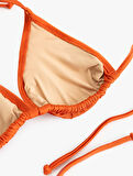 Astarlı İpli Üçgen Bikini Üstü