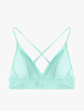 Bağlama Detaylı Arkası Çapraz Askılı Bralet Bikini Üstü