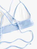 Bağlamalı Arkası Çapraz Askılı Bralet Bikini Üstü