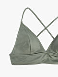 Bağlamalı Arkası Çapraz Askılı Bralet Bikini Üstü