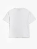 Kısa Kollu Pamuklu Bisiklet Yaka Basic Oversize Tişört