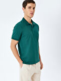 Slim Fit Kısa Kollu Pamuklu Polo Yaka Tişört