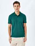 Slim Fit Kısa Kollu Pamuklu Polo Yaka Tişört