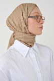 Kazayağı Desen Şal Camel