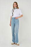 Straight Fit Jean Buz Mavi