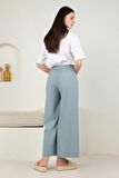 Buldan Bol Paça Pantolon Pastel Mavi