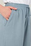 Buldan Bol Paça Pantolon Pastel Mavi