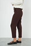 Fit Pantolon Koyu Kahve