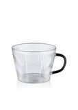 The Mia Striped Borosilikat Cam Kahve Kupası 310 ml