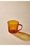 THE MİA STRİPED AMBER BOROSİLİKAT CAM TEKLİ FİNCAN 140ML