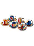 The Mia Shapes Türk Kahvesi Fincan Takımı 6 Kişilik CUP0055