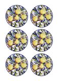 The Mia Odore Di Limone Pasta Tabağı 6lı Set 19 cm ODL0002