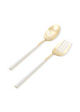 The Mia Bianco Salata Servis Takımı Gold 2 Parça CKB0247