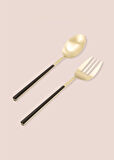 The Mia Bianco Salata Servis Takımı Gold 2 Parça CKB0248