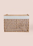 The Mia Cesta Hasır Organizer Sepet Naturel 62x42x42 Cm SPT0079