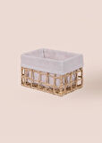 The Mia Braid Hasır Organizer Sepet Naturel 22x14x13 cm SPT0094