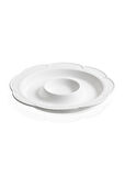The Mia Grande Servis Tabağı Bölmeli Beyaz 39 cm GRD0013