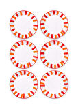 The Mia Joy Yemek Tabağı 6lı Set Kırmızı 20 cm