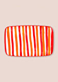 The Mia Joy Dikdörtgen Servis Kırmızı 30x19 cm